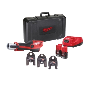 MILWAUKEE M12™ FORCE LOGIC™ HPT-202C TH-SET subkompaktowa hydrauliczna praska do zaciskania rur