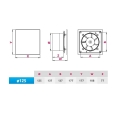 AWENTA TRAX panel 125 czarny mat