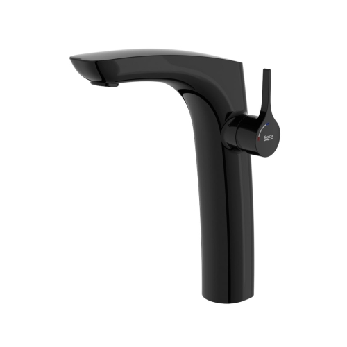 ROCA INSIGNIA bateria umywalkowa stojąca wysoka, czarny połysk