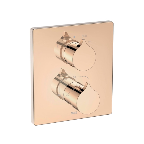 ROCA INSIGNIA bateria wannowo-natryskowa termostatyczna podtynkowa, rose gold