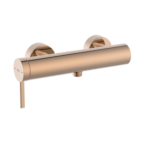 ROCA ONA bateria natryskowa naścienna, rose gold