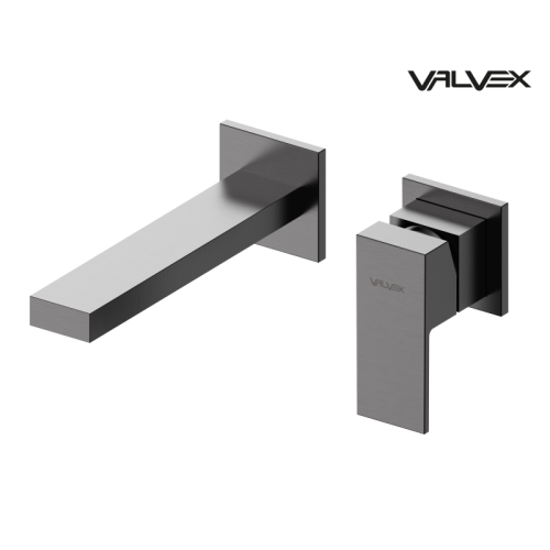 VALVEX ARS bateria umywalkowa podtynkowa, grafit szczotkowany