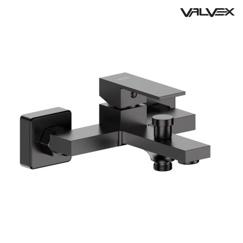 VALVEX ARS bateria wannowo - natryskowa naścienna, grafit szczotkowany