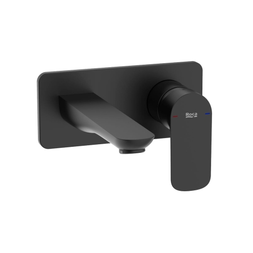 ROCA CALA bateria umywalkowa podtynkowa, czarny mat