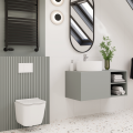 INVENA PAROS miska WC bezkołnierzowa z deską wolnoopadającą, biała