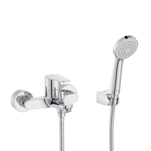 ROCA VICTORIA PLUS bateria wannowo-natryskowa naścienna, chrom