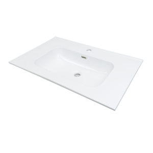 DEANTE umywalka TUBO biała wpuszczana 803x460 mm 