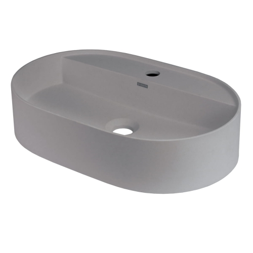 DEANTE umywalka SILIA szary metalik 550x350 mm