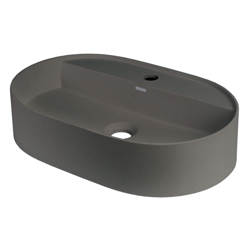 DEANTE umywalka SILIA antracyt metalik 550x350 mm