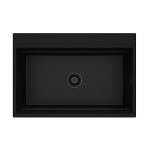 DEANTE zlew. MAGNETIC nero granit 1k 760x520x220, 3,5" + osprzęt space-saver nero click 