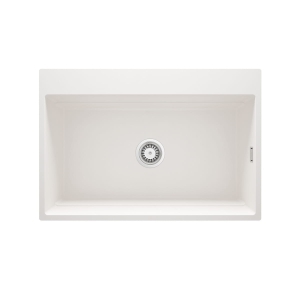 DEANTE zlew. MAGNETIC alabaster granit 1k 760x520x220, 3,5" + osprzęt space-saver click 