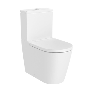 ROCA ROUND miska WC do kompaktu Rimless, biały mat