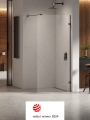 NEW TRENDY EVENTA BLACK CHROME kabina prostokątna, czarna