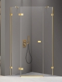NEW TRENDY AVEXA GOLD SHINE  90 x 90 cm kabina pięciokątna, szkło przejrzyste