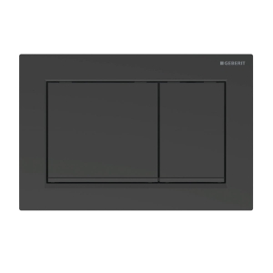 GEBERIT Przycisk uruchamiający Omega20, przedni/górny, czarny mat-czarny-czarny mat, easy-to-clean, prostokątny