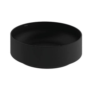 KLUDI RESA R umywalka nablatowa 40 cm, czarny mat 