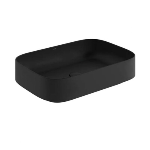 KLUDI RESA S umywalka nablatowa 60 cm, czarny mat