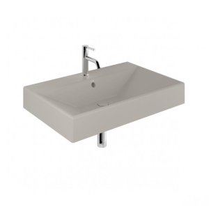 KLUDI RESA umywalka wisząca 81 cm, jasny szary mat
