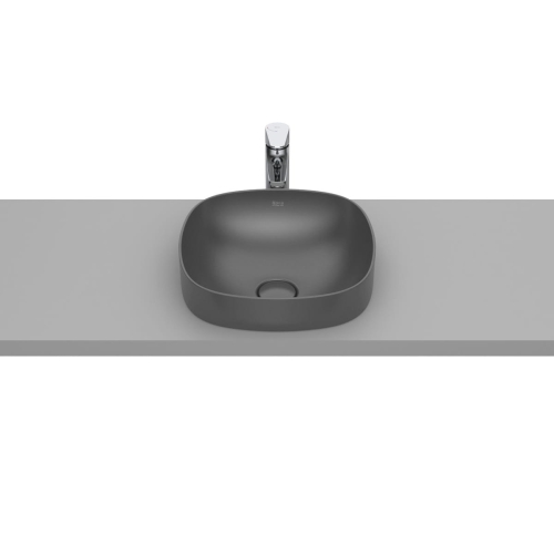 ROCA INSPIRA SOFT umywalka wpuszczana w blat 37 cm, onyks