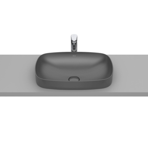 ROCA INSPIRA SOFT umywalka wpuszczana w blat 55 cm, onyks