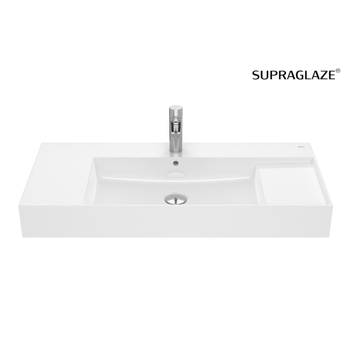 ROCA INSPIRA SQUARE umywalka nablatowa 100 cm, supraglaze