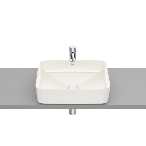 ROCA INSPIRA ROUND umywalka nablatowa 50 cm, beż