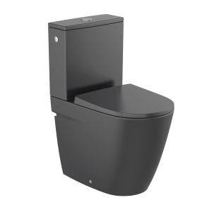 ROCA ONA miska WC do kompaktu Rimless, czarny mat