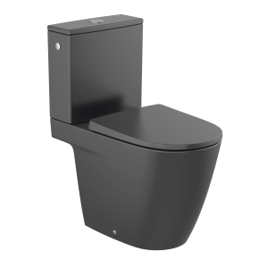 ROCA ONA miska WC do kompaktu Rimless, czarny mat
