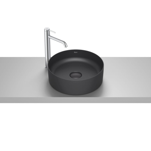 ROCA TERRA umywalka nablatowa 39 cm, czarny mat