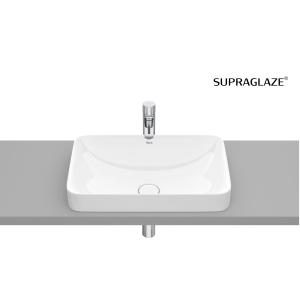 ROCA INSPIRA ROUND umywalka wpuszczana w blat 55 cm, Supraglaze®