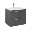 ROCA ROMA szafka łazienkowa 60 cm, antracyt połysk