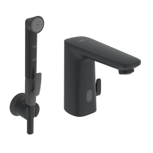 ORAS ELECTRO DIGITAL bateria umywalkowa bezdotykowa Bluetooth z rączką Bidetta, czarna