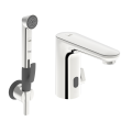 ORAS ELECTRA DIGITAL+ bateria umywalkowa bezdotykowa Bluetooth z rączką Bidetta, chrom