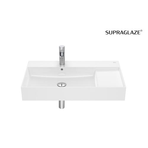 ROCA INSPIRA SQUARE umywalka wisząca 80 cm, Supraglaze®