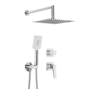 DEANTE komplet podtynkowy BLUR chrom z głowicą natryskową 