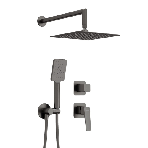 DEANTE komplet podtynkowy BLUR titanium