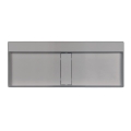 DEANTE umywalka BLUR szary metalik 1000x400 mm