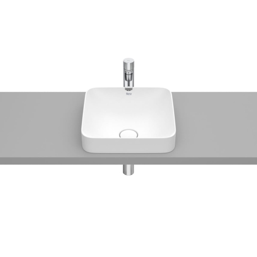 ROCA INSPIRA SQUARE umywalka wpuszczana w blat 37 cm, biały mat