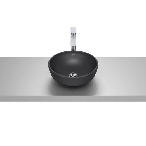 ROCA OPTICA umywalka nablatowa 35 cm, czarny mat