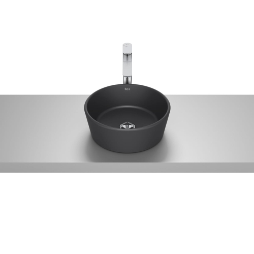 ROCA OPTICA umywalka nablatowa 35 cm, czarny mat