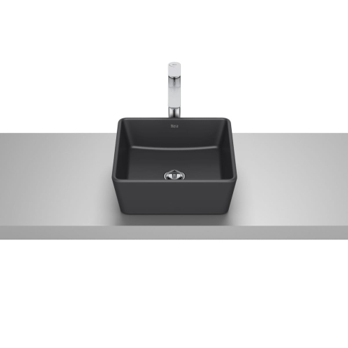 ROCA OPTICA umywalka nablatowa 35 cm, czarny mat