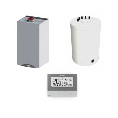 TERMET kocioł GOLD PLUS II 25, 1F, GZ50+zasobnik SG PLUS 120L+regulator