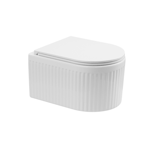 INVENA GLAMOUR miska WC wisząca z deską wolnoopadająca, biała