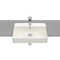 ROCA INSPIRA SQUARE umywalka półblatowa 55 cm, beżowa