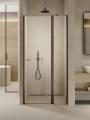 NEW TRENDY NEW SOLEO GUNMETAL BRUSHED drzwi wnękowe otwierane 100x195 cm