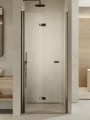 NEW TRENDY NEW SOLEO GUNMETAL BRUSHED drzwi wnękowe wahadłowe 70x195 cm, lewe