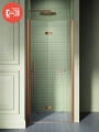NEW TRENDY NEW SOLEO COPPER BRUSHED drzwi wnękowe wahadłowe 120x195 cm, lewe