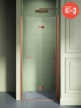 NEW TRENDY NEW SOLEO COPPER BRUSHED drzwi wnękowe wahadłowe 90x195 cm, prawe