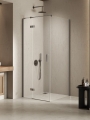 NEW TRENDY NESTA GUNMETAL BRUSHED kabina kwadratowa 80x80 cm lewa, szkło transparentne