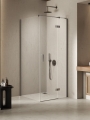 NEW TRENDY NESTA GUNMETAL BRUSHED kabina kwadratowa 90x90 cm prawa, szkło transparentne
